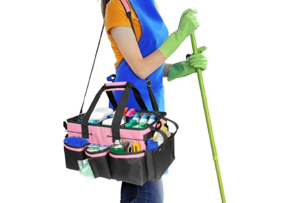 Cleaning Caddy with Waist & Shoulder Strap - Two Colours Available