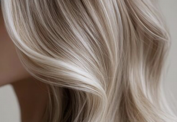 Hair Colour Package with Toner, Treatment, Head Massage, Trim, & Blow Wave Finish - Options for Half Head of Foils, Full Head of Foils, or Balayage