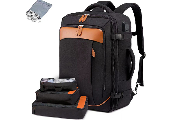 Five-Piece Large Capacity Travel Backpack Set - Three Colours Available