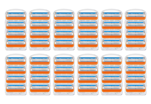 48-Piece Razor Replacement Blades Compatible with Gillette Fusion 5