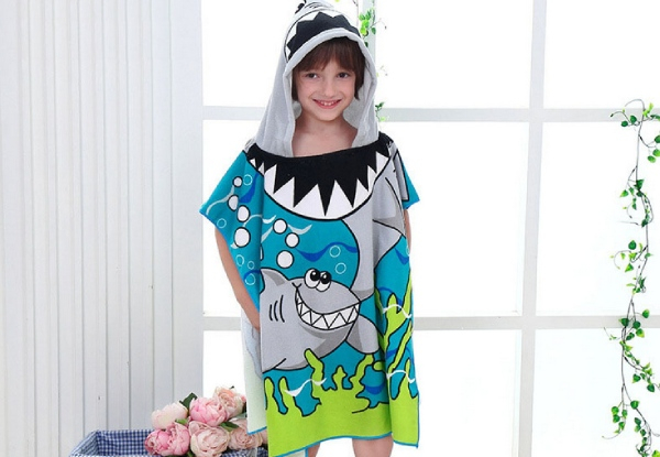Kids Hooded Beach Towel - Four Options Available
