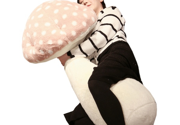 Mushroom Plush Body Pillow - Available in Five Colours & Two Sizes