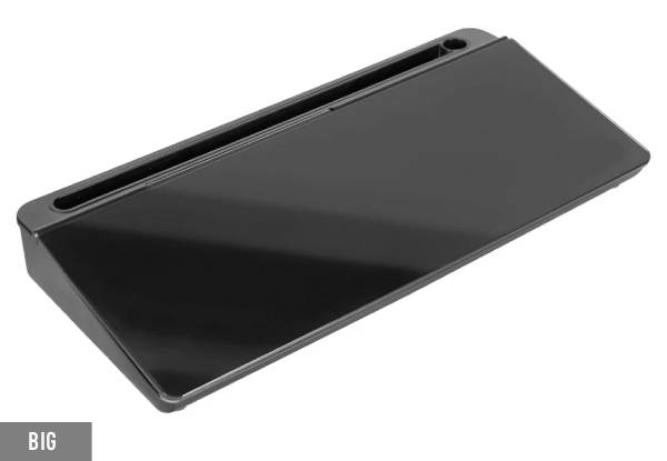 Glass Desktop Whiteboard with Marker & Eraser - Available in Two Sizes, Two Colours & Option for Two-Pack