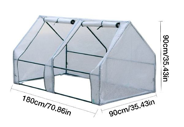 Mini Garden Greenhouse With Roll-Up Door - Two Sizes Available