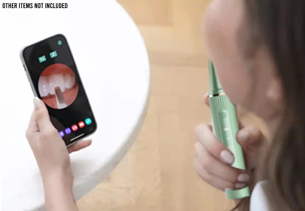 Ultrasonic Tooth Cleaner With Built-in Camera - Two Colours Available