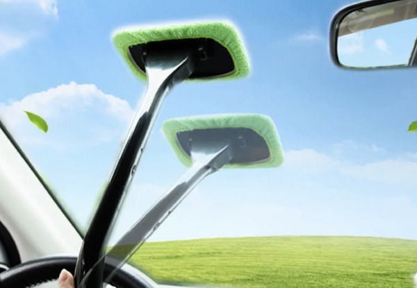 Car Window Cleaner Brush Kit - Available in Three Colours & Option for Two-Pack