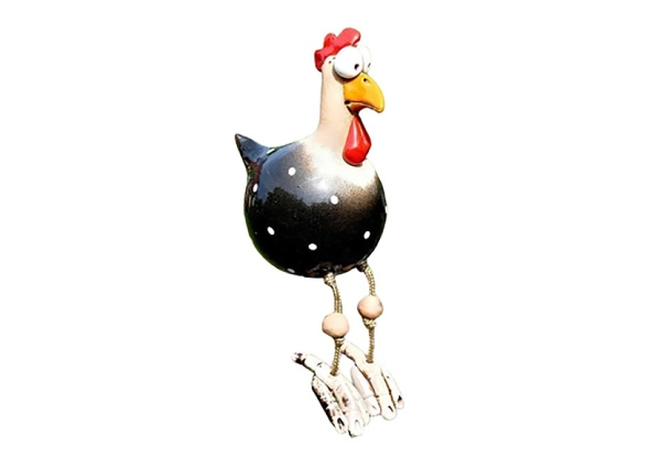 Resin Chicken Garden Sculpture - Three Colours Available