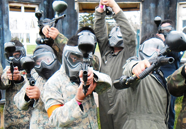 School Holiday Kids' Paintball Grunt Pack incl. Entry, Gun, Mask & 200 Paintballs