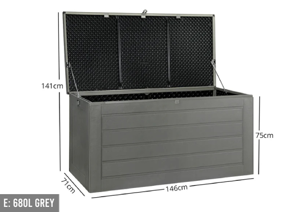 Outdoor Storage Box Range - Available in Six Options