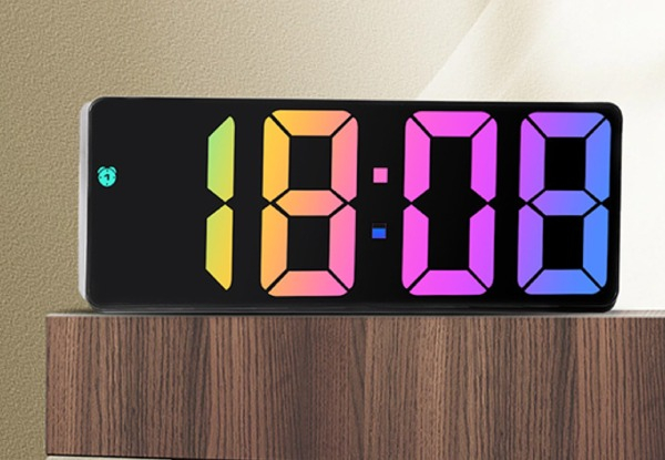 Digital LED Alarm Clock - Two Colours Available