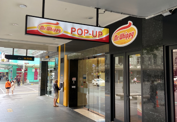 $10 Voucher for Mr Whippy Queen Street Pop-Up Shop for Two People - Option for a $20 Voucher for Four People