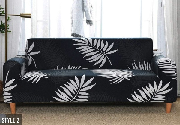 Elastic Printed Sofa Cover Range - Four Sizes & Five Styles Available