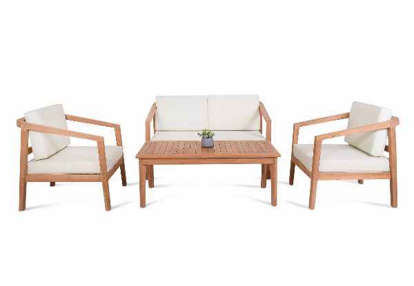 Jason Outdoor Teak Sofa Set