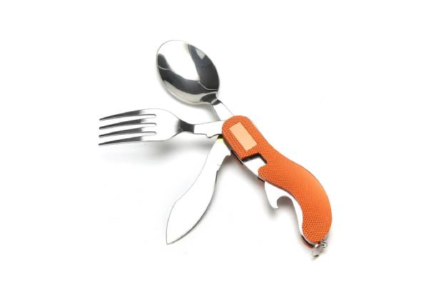 Three-in-One Folding Spoon Fork Knife
