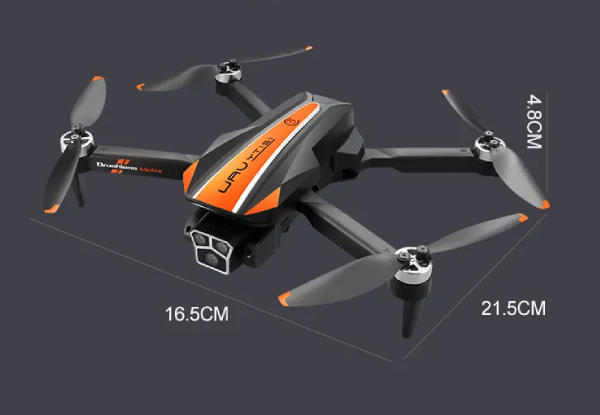 Brushless 4K Three Camera Drone with Optical Flow Obstacle Avoidance