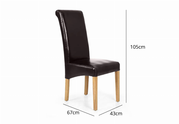 Giesle Two-Piece PU Dining Chair