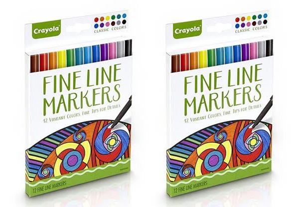 Two Pack of Crayola Fine Line Markers