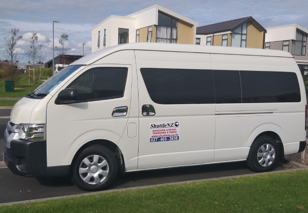 Door-to-Door Shuttle Service for up to Three  People To or From Auckland Airport - Options for up to 10 people