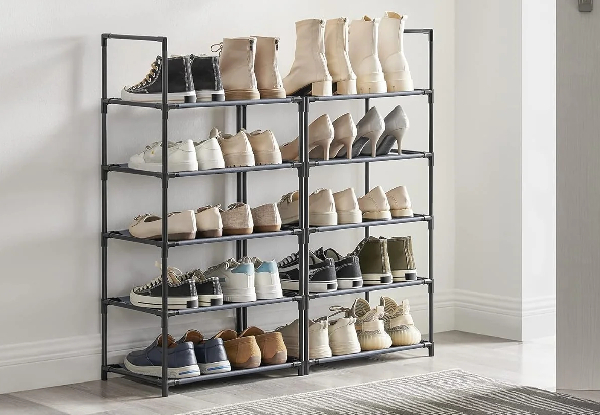 10-Tier Tall Shoe Rack Storage Shelf