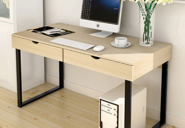 Simplistic Maple Computer Desk