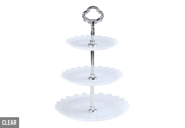 Three-Tier Cake Stand - Four Colours & Two Sizes Available