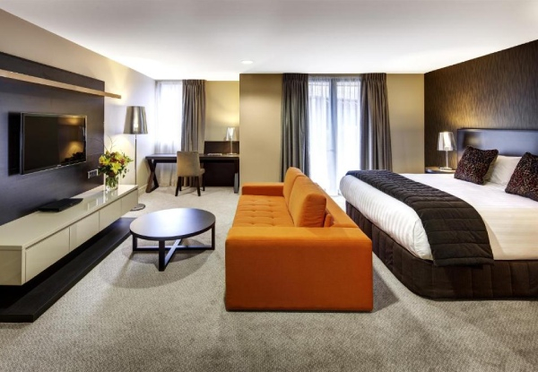Luxury 4.5-Star Stay at Heritage Queenstown for Two in a Deluxe Room incl. Welcome Drinks, Cooked Breakfast, Early Check-In & Late Checkout - Options for Family Deluxe Room or Studio Suite Lake-View, & up to Five Nights