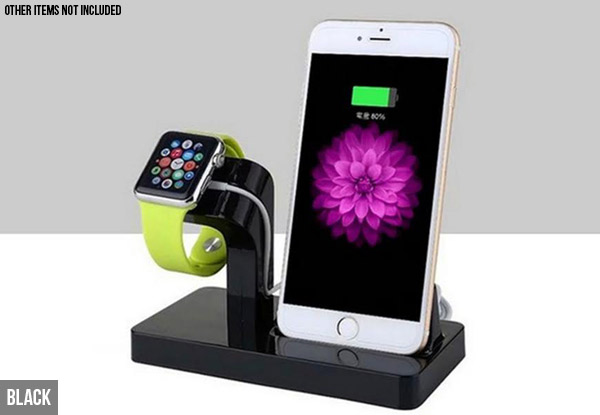 Two-in-One Charging Dock Compatible with iPhone & Apple Watch with Free Delivery
