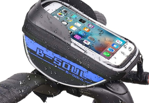 Water-Resistant Bike Handlebar Cellphone Holder - Four Colours Available