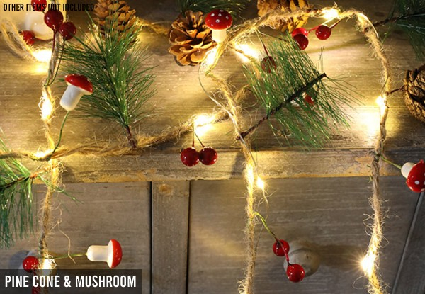 LED 2M Christmas Copper String Lights - Three Styles Available