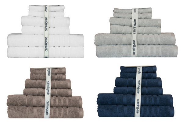 Six-Piece Penthouse Towel Set - Four Colours Available with Free Delivery