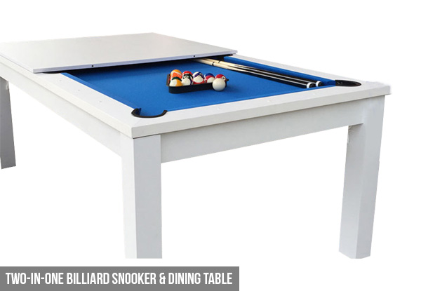 Billiard Table or Two-In-One Billiard Snooker & Dining Table