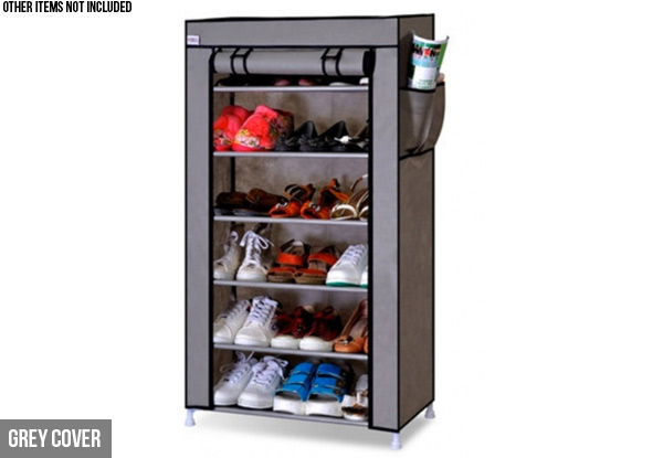 Six-Tier Shoe Rack - Two Styles Available