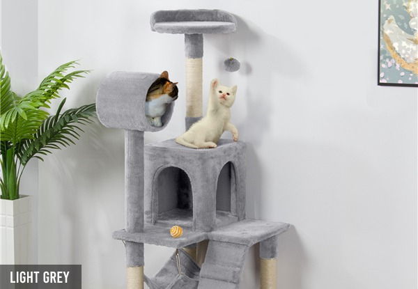 Multi-Level Cat Tower with Hammock - Three Colours Available
