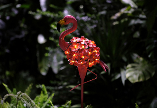 Flamingo Solar Garden Stake Light - Option for Two-Pack