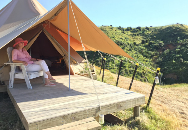 Three-Night Family Glamping Adventure for up to Six People incl. a Snack Pack, Marshmallow Roasting Kit & Donkey Rides for the Kids - Option for up to Nine People