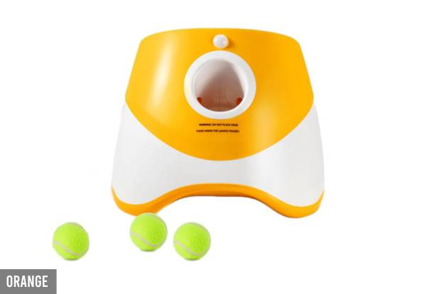 Automatic Dog Ball Launcher Incl. Three Balls - Three Colours Available