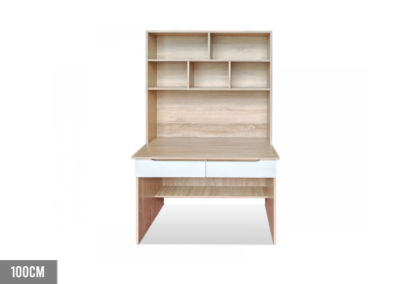 Eevi Drawer Desk with Shelves - Two Sizes Available