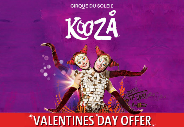 Valentine's GrabOne Exclusive - Ticket to Cirque du Soleil's Kooza at Alexandra Park, Auckland - 20% Off All Ticket Categories excl. VIP (Booking & Service Fees Apply)