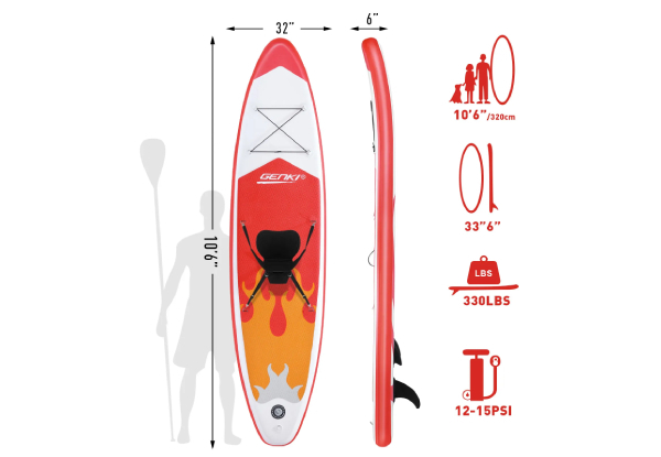 Two-in-One Genki SUP Paddleboard with Seat