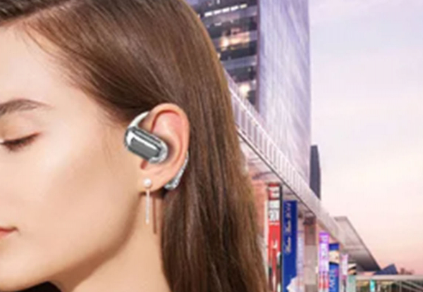 Wireless Over The Ear Earbuds with LCD Touchscreen - Two Colours Available