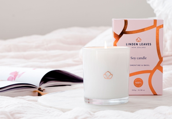 Linden Leaves Soy Candle - Two Options Available