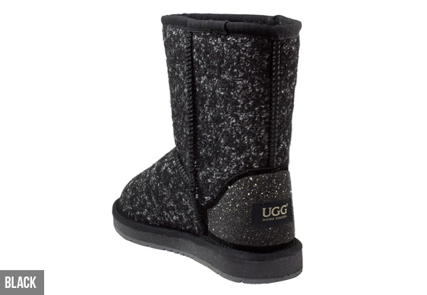 Auzland Women’s 'Bia' Short Wool Textured UGG Boots - Four Colours Available