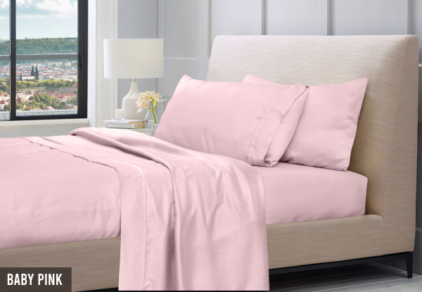 Cotton Rich Sheet Set - Available in Six Colours & Two Sizes