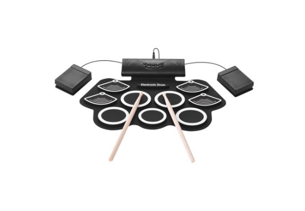 Electronic Practice Drum Pad Set - Two Colours Available