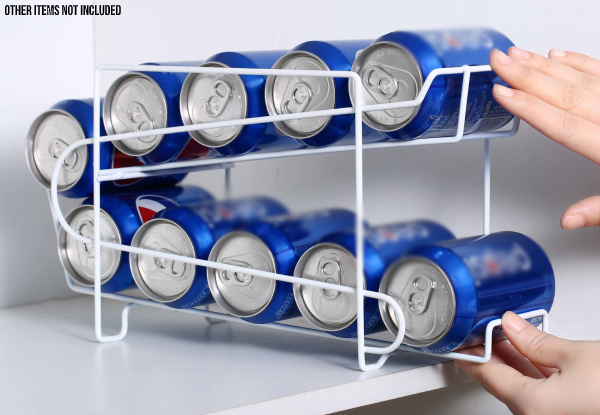 Stylish Soda Can Beverage Dispenser Rack