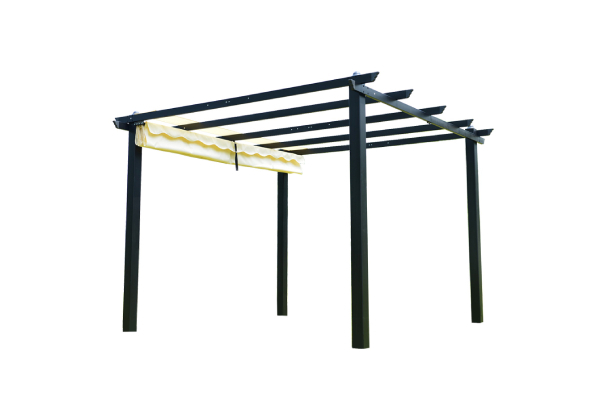 Sure Sheds Aluminium Pergola with Retractable Canopy