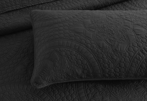 Asher Jacquard Coverlet Set - Available in Two Colours, Three Sizes & Option for Pillowcase