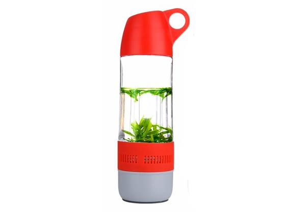 Water Bottle with Mini Bluetooth 3.0 Speaker - Four Colours Available