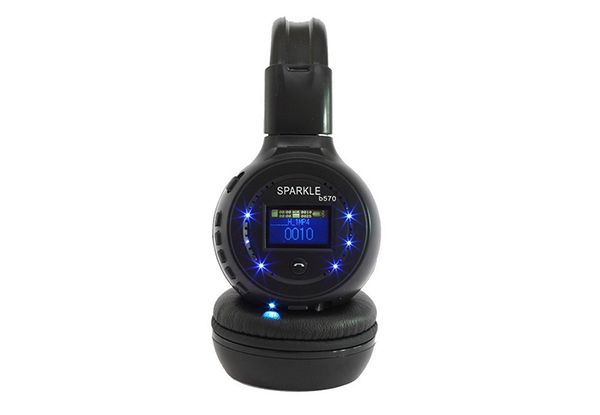 Wireless Folding LCD Display Headphones