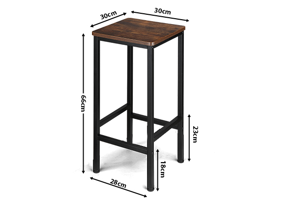 Two-Pack Kitchen Counter Bar Stool - Option for Four-Pack